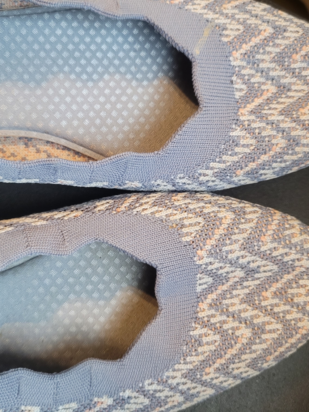 Skechers Blue Knit Memory Foam Ballet Flats - Picture 2 of 5